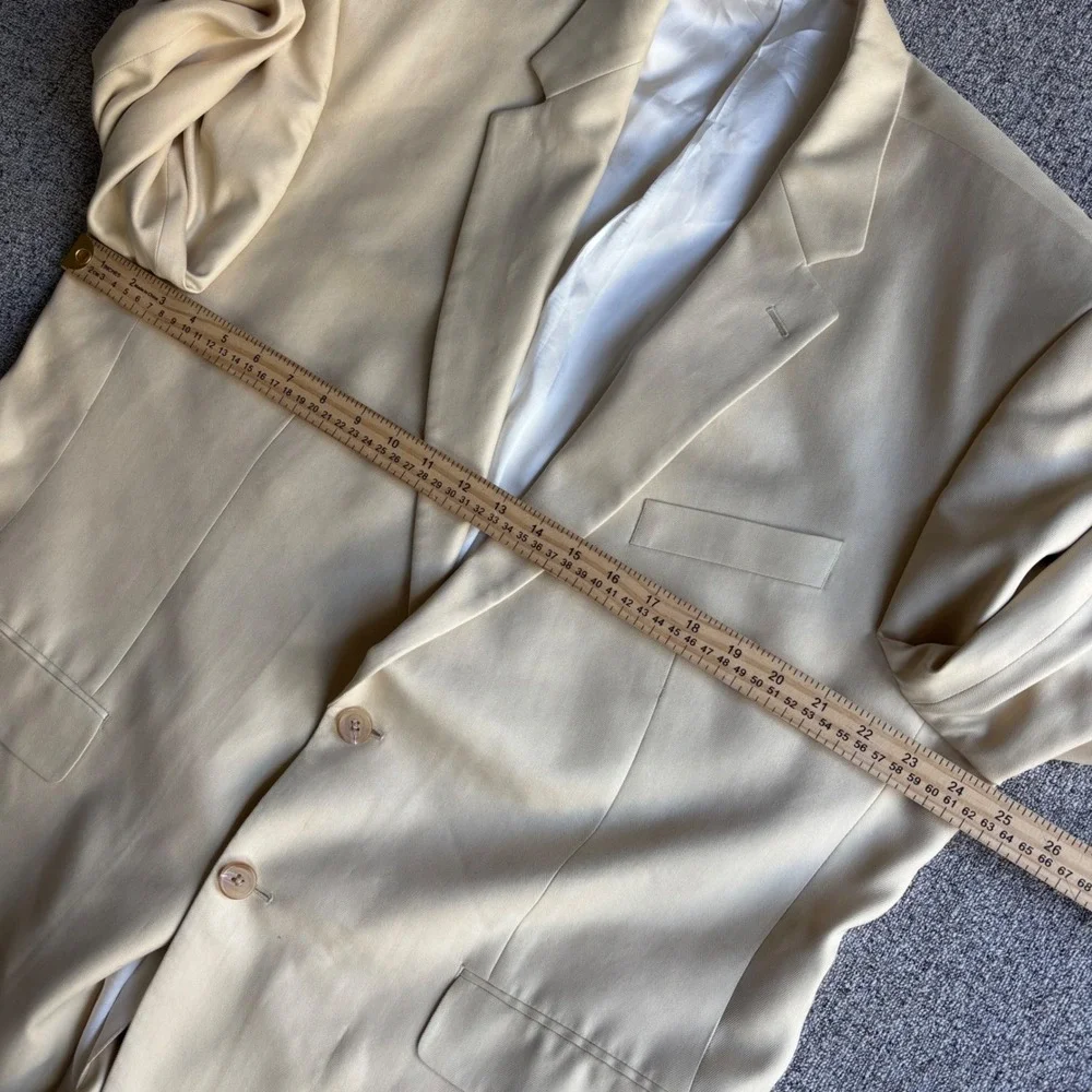Ralph Lauren Sport Coat Mens 46R Silk Herringbone Tan Blazer Dillard's
